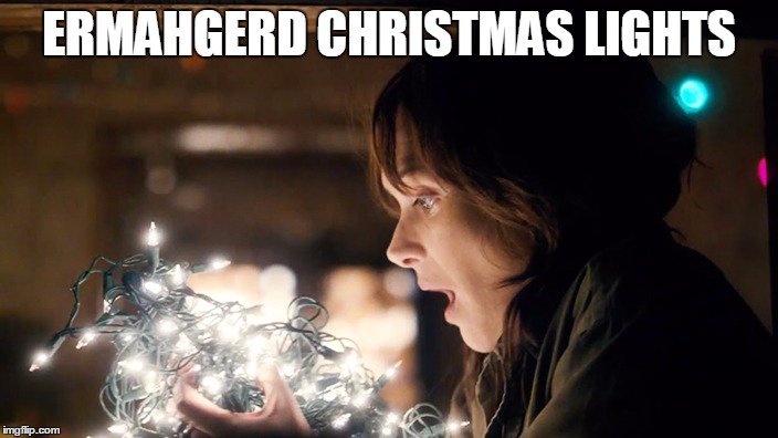 LightingIntWA's tweet photo. In the spirit of #Christmas here's this week's #FridayFunny. #strangerthings https://t.co/R4b3ungFh1