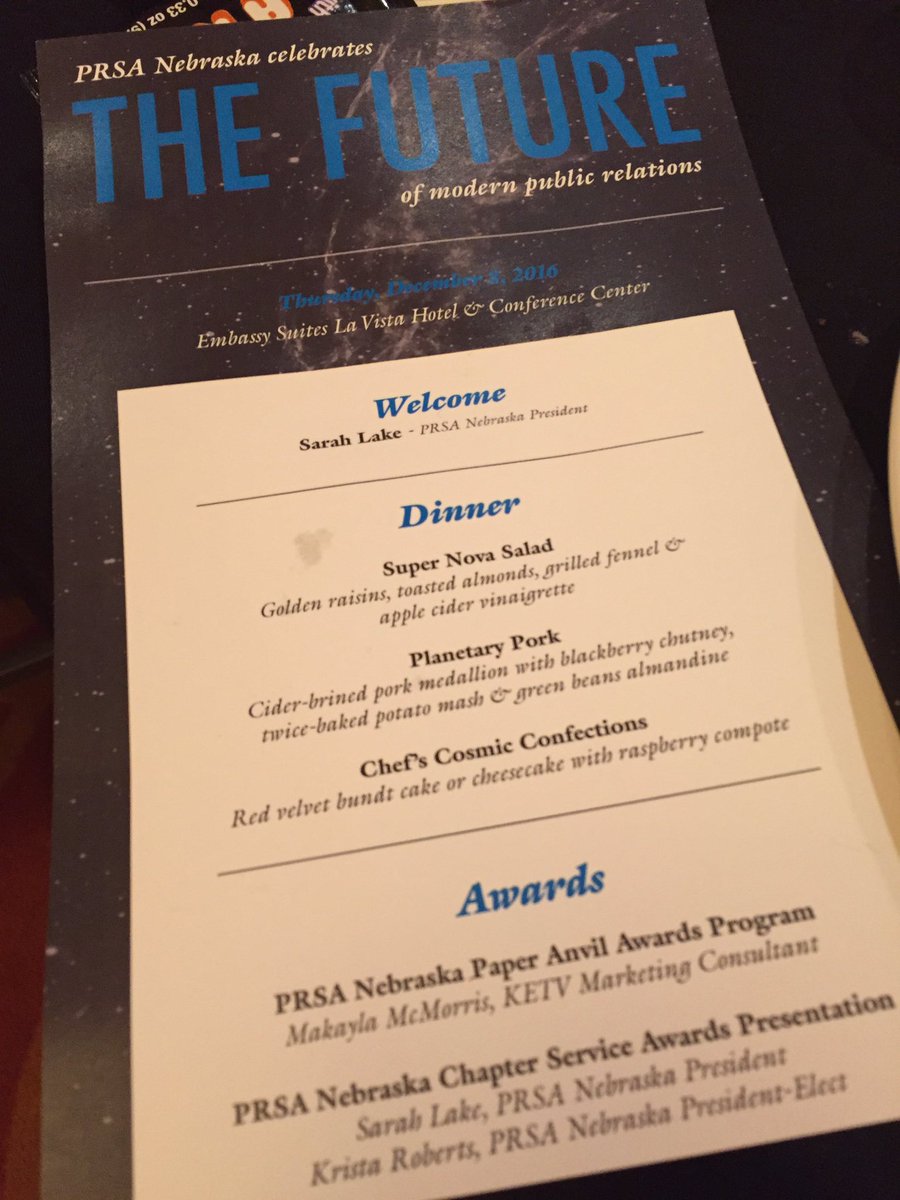 SarahLake's tweet photo. Excited for my last hurrah as President of the great @PRSANebraska #StrongPRRoots https://t.co/v4kkmcqHN1