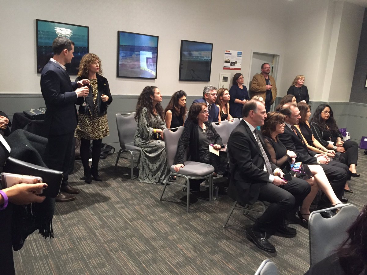 USCIWitness's tweet image. #AmbassadorsGala guests listening to #TeensMatter students sharing their #ClassroomExperience using IWitness and @USCShoahFdn testimony