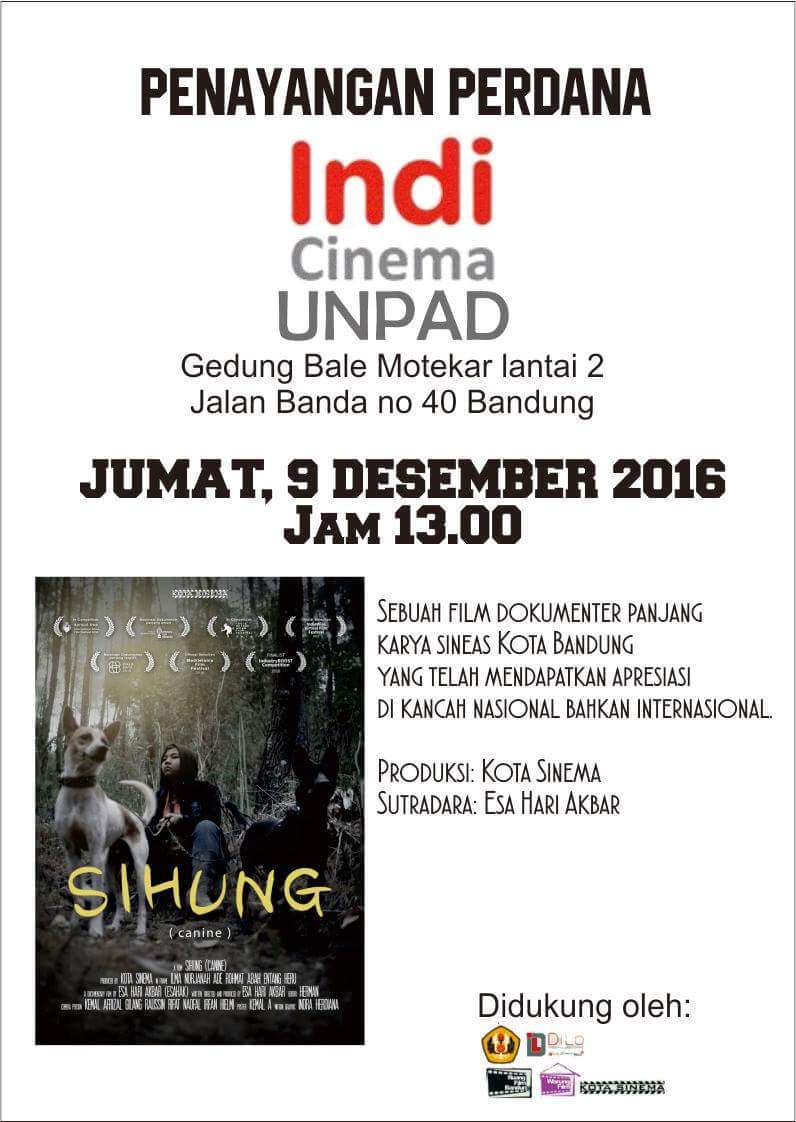 ruangfilmbdg's tweet photo. Mohon doanya @ridwankamil  Layar Alternatif Bandung kini hadir @indicinemaBdg mulai 9 Des 2016 https://t.co/FU0dJFl8Fa