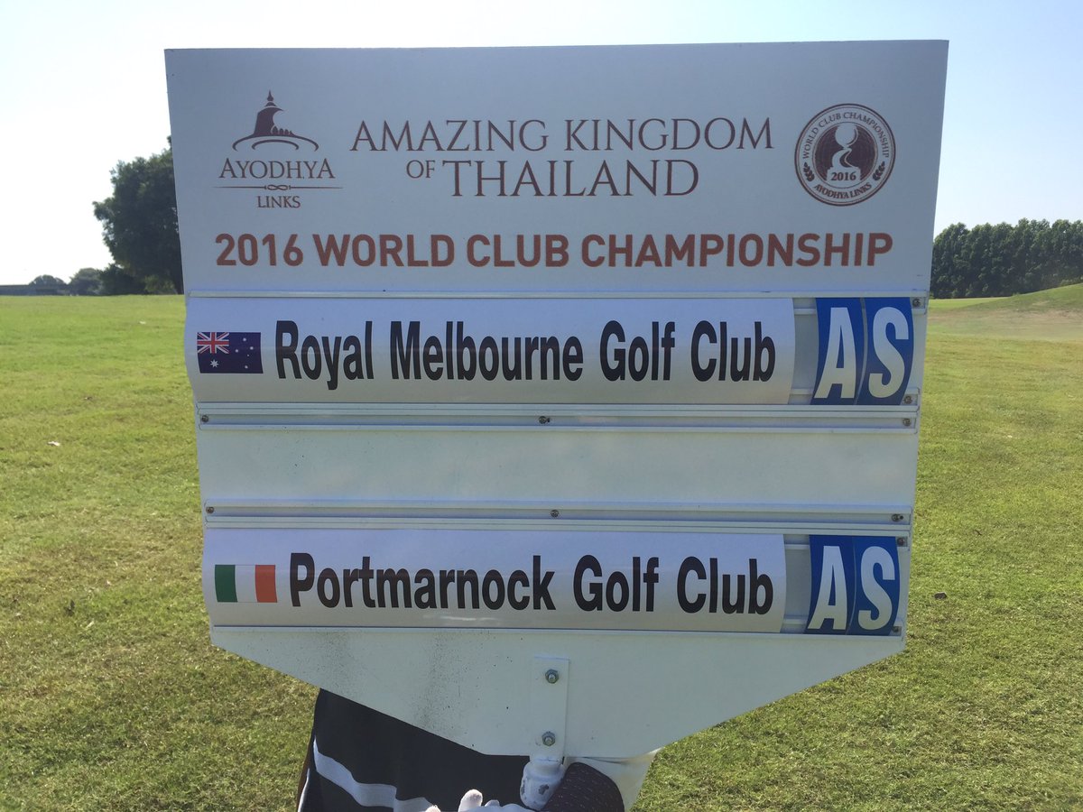 Excellent Birdie at the 9th @kingratom to take Portmarnock back to all square. Game on. @RoyalMelboureGC <a href="/PGC1894/">Portmarnock Golf Club</a>.  #WCCThailand.