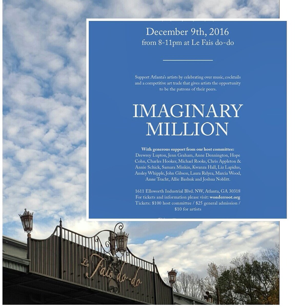 SavonnaNicole's tweet photo. #imaginarymillion is tomorrow night! Come check out 100 of Atlanta's best artists! @wonderroot #atlanta #artparty #wonderroot #atl https://t.co/Poh1sYlUhw