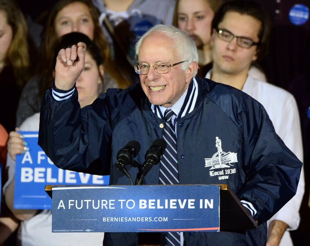 RoseAnnDeMoro's tweet photo. .@BernieSanders has stood by Steeleworkers down the line!  Today he said personally and proudly: #ImWithChuck @AFLCIO @USW https://t.co/ZbFCvndZ5c