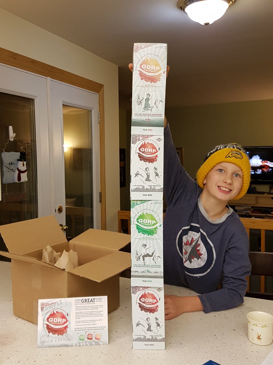 MartinforMB's tweet photo. Q: What's better than a box of @gorpbar ? A: Four boxes! #ReadyForWinter #FlyingTractor #CleanEnergy #BuyLocal https://t.co/pcArE7o5xw