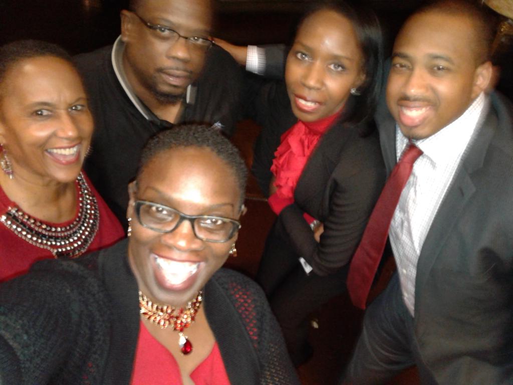 CarlaMorrison's tweet photo. #AABJ40 #AABJHoliday me &amp; my crew!@aabjorg #PRCommittee #IDoPR #IDoSocialMedia #Iamconnected #needexposure? #Hireme https://t.co/OAhvKx98Wt