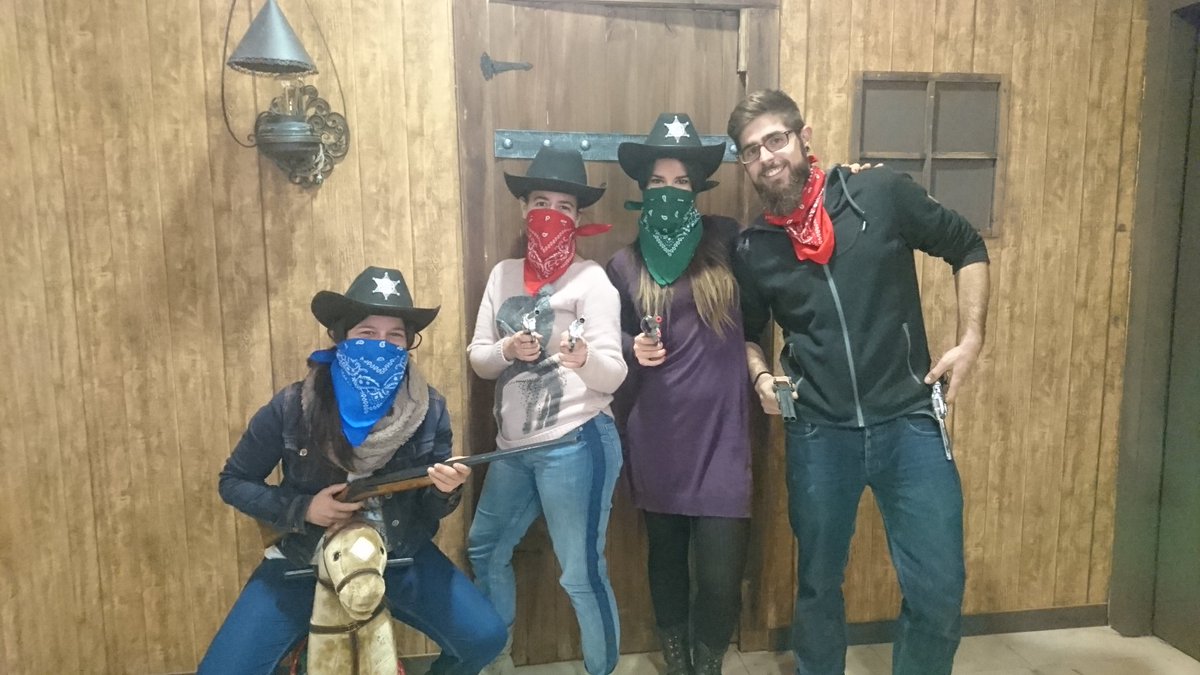 Estos bandoleros esquivaron su sentencia a tiempo. El Sheriff todavía los busca. Enhorabuena! #granollersexperience #roomescape #granollers