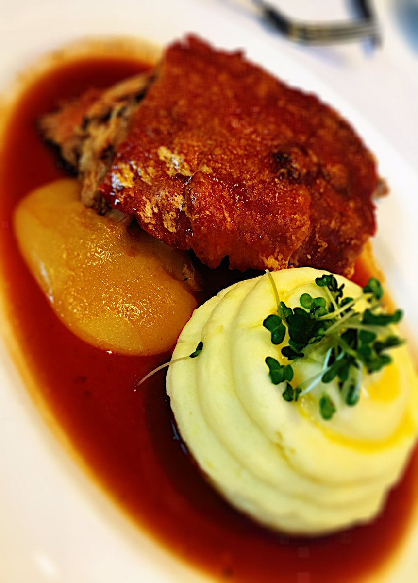 Suckling Pig with Apple sauce &amp; creamy mash <a href="/RoastRestaurant/">Roast Restaurant</a> was phenomenal! Bravo.