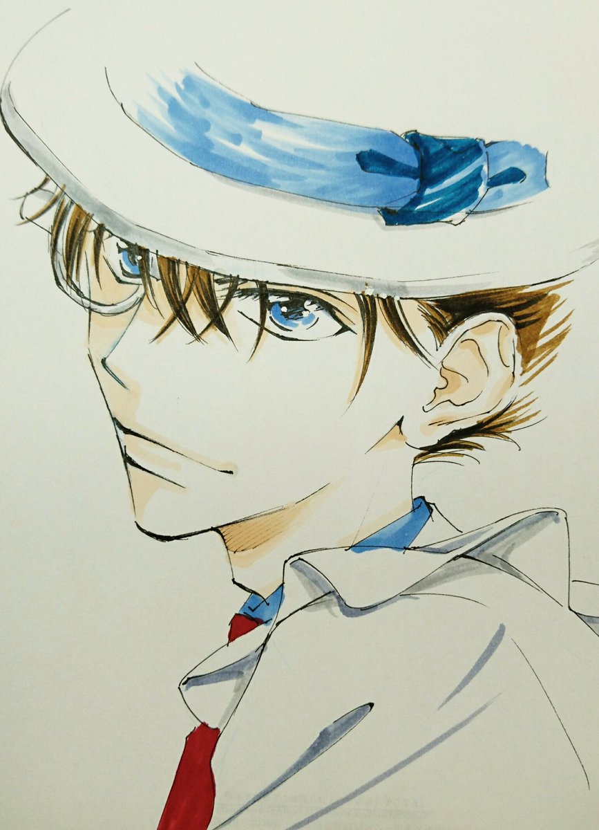 北川みゆき どうしようもない僕とキスしよう ４巻発売中 Sur Twitter 祝 名探偵コナン エピソードone 仕事が終わらないので前に描いた哀ちゃんとキッド様で応援 コナンが小さくなった日のすべて