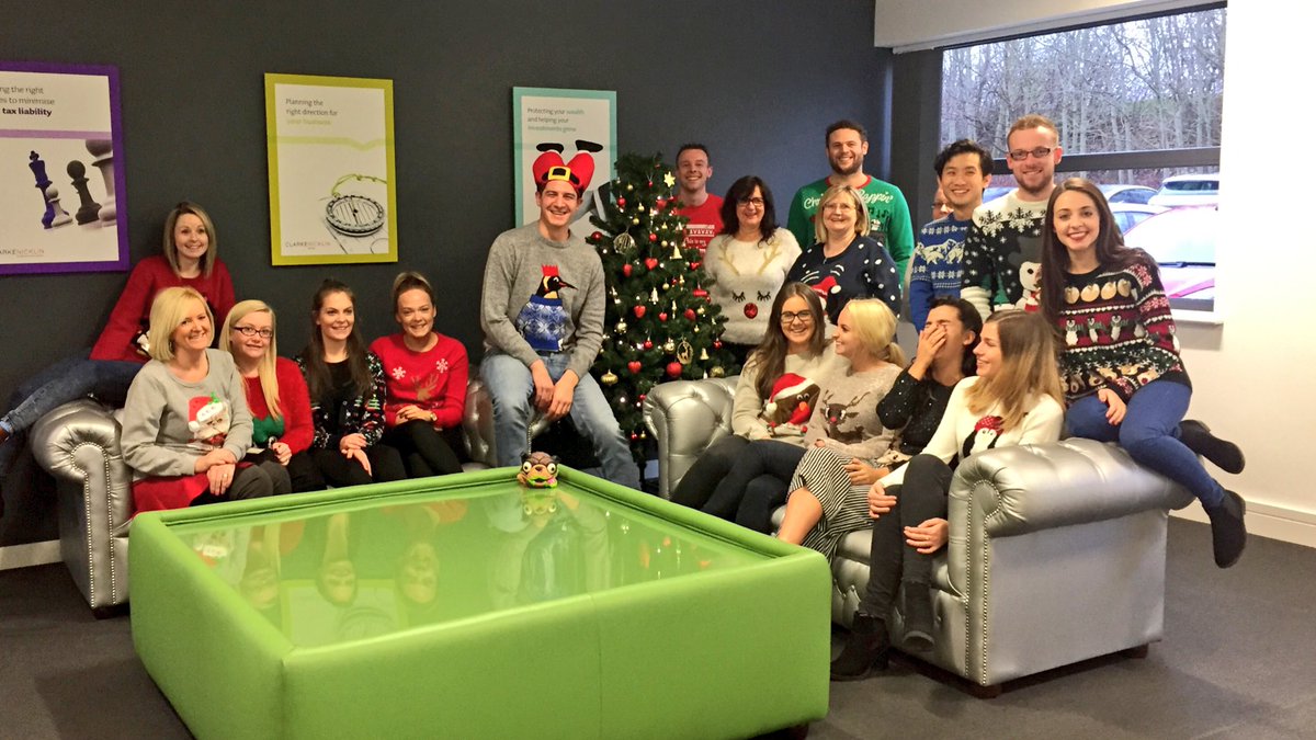CNcharteredA's tweet photo. Having a great time celebrating Christmas Jumper Day in aid of @whenyouwishUK https://t.co/N1aWKhIuKF