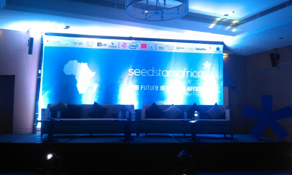 The stage is set for the @Seedstars Africa summit in Kigali #seedstarsAfrica @soloopio is representing Outbox