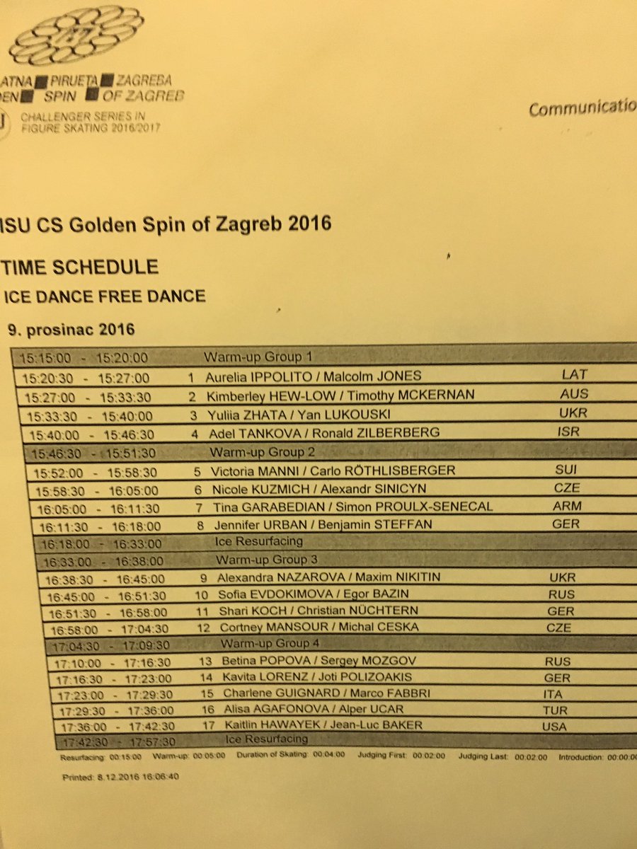 Challenger (10) - Golden Spin of Zagreb .  7 - 10 Dec 2016 Zagreb Croatia  - Страница 7 CzOEqVmWQAATH1l