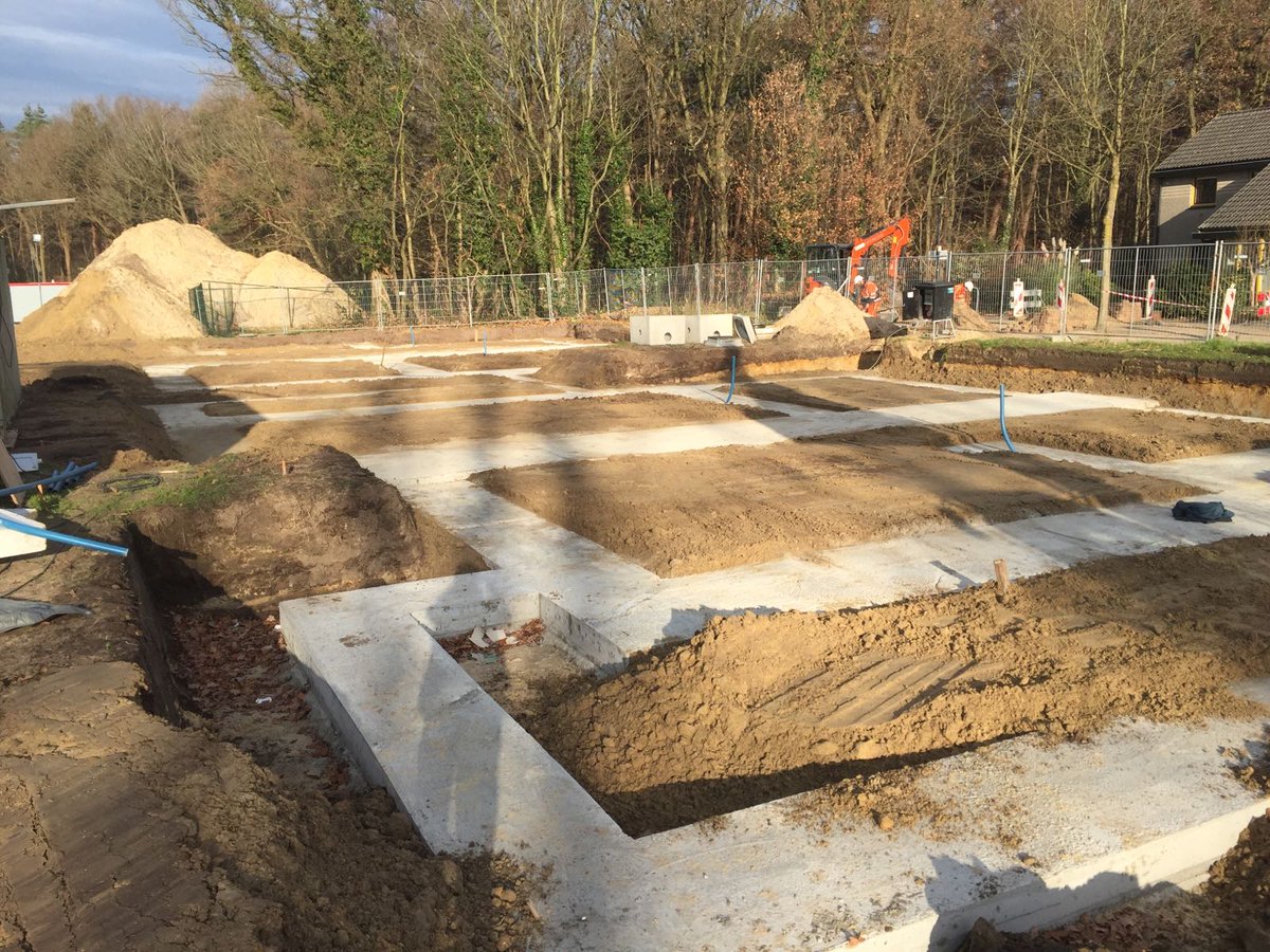 Bekijk hieronder de #vooruitgang van de #fundatie van #Foresta in #Ulvenhout!