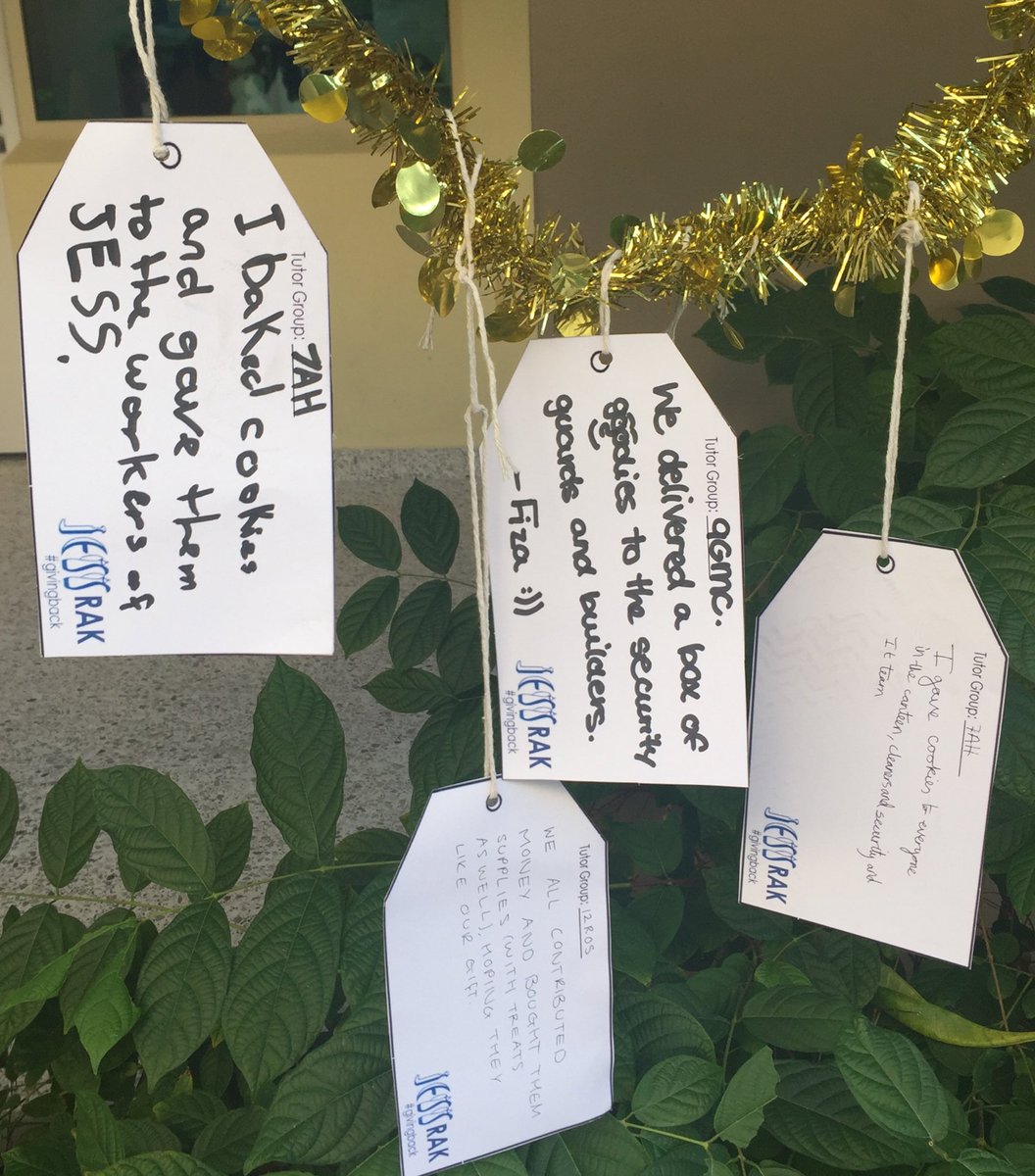 jess_rakclub's tweet photo. Some of the lovely comments and tags of appreciation from our giving & kind students #RAKweek2016 @JESS_Secondary https://t.co/eDAaReDED3