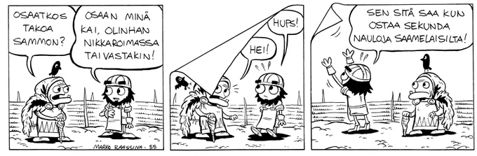 Muutama strippi Kalevala-sarjakuva albumista. Sarjis sopii hyvin myös joululahjaksi! Suomalainen Kirjakauppa tai https://t.co/eBtiu68Atx 