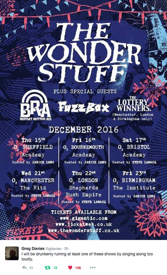 This is starting next week.  gigantic.com/the-wonder-stu…
<a href="/o2sbe/">O2 Shepherd's Bush Empire</a> <a href="/O2AcademySheff/">O2 Academy Sheffield</a> <a href="/o2academybris/">O2 Academy Bristol</a> <a href="/O2RitzManc/">O2 Ritz Manchester</a> <a href="/BirminghamInst/">Birmingham Institute</a> <a href="/o2academybmouth/">O2 Academy Bournemouth</a>