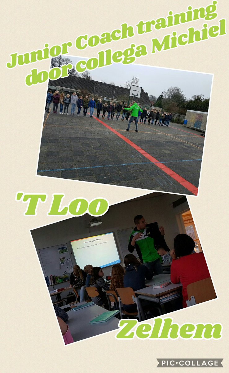 #JuniorCoach training groep 7/8 #TLoo #Zelhem door collega @Michiel_BW. <a href="/BW_Zelhem/">Beweeg Wijs Zelhem</a> @BeweegWijs