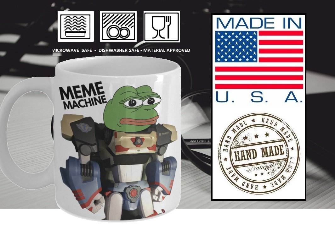 artsquaregal's tweet photo. Pepe The Frog Mug "Funny Memes Mug - Meme Machine Coffee Mug"  by AmendableMugs  https://t.co/6NRUiFdyS6 via @Etsy #meme #memelord  #mememug https://t.co/BoekOaUL6U
