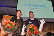 DaanHooghe's tweet photo. @AnnekeVF &amp; @sverbrugghe zijn onze PLATOnisten van het jaar! Volledige verslag van het Bal van @PLATOVlaanderen op https://t.co/odU6BfFmrr https://t.co/Z4PAglihY0