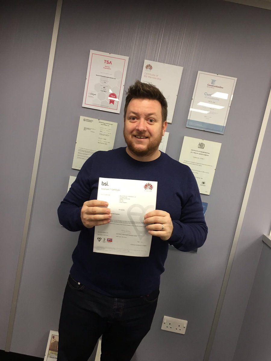 SEA_Ltd's tweet photo. Just received our @BSI_UK certificate to confirm our @BAFEFIRE #SP203 accreditation!! It's a good Friday!! https://t.co/nFOsPifVFh