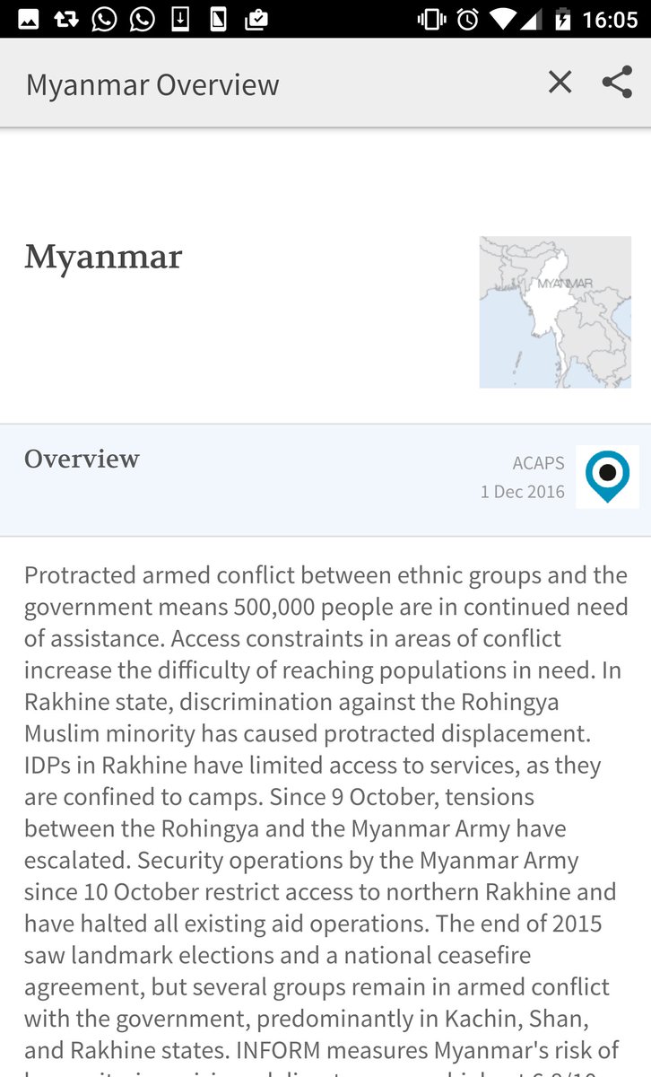 reliefweb's tweet photo. Over 500k need assistance in Myanmar, where full hum. assistance has yet to resume. Get key figures on #RWCrises App https://t.co/g3V4WqgQcW https://t.co/QjnaQ4S2B7