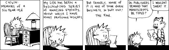 RobertShroud's tweet image. RTW The art of #memoir-writing, according to #CalvinandHobbes. #writerslifepic.twitter.com/X65zZUJvb8 dlvr.it/MrQ2qs