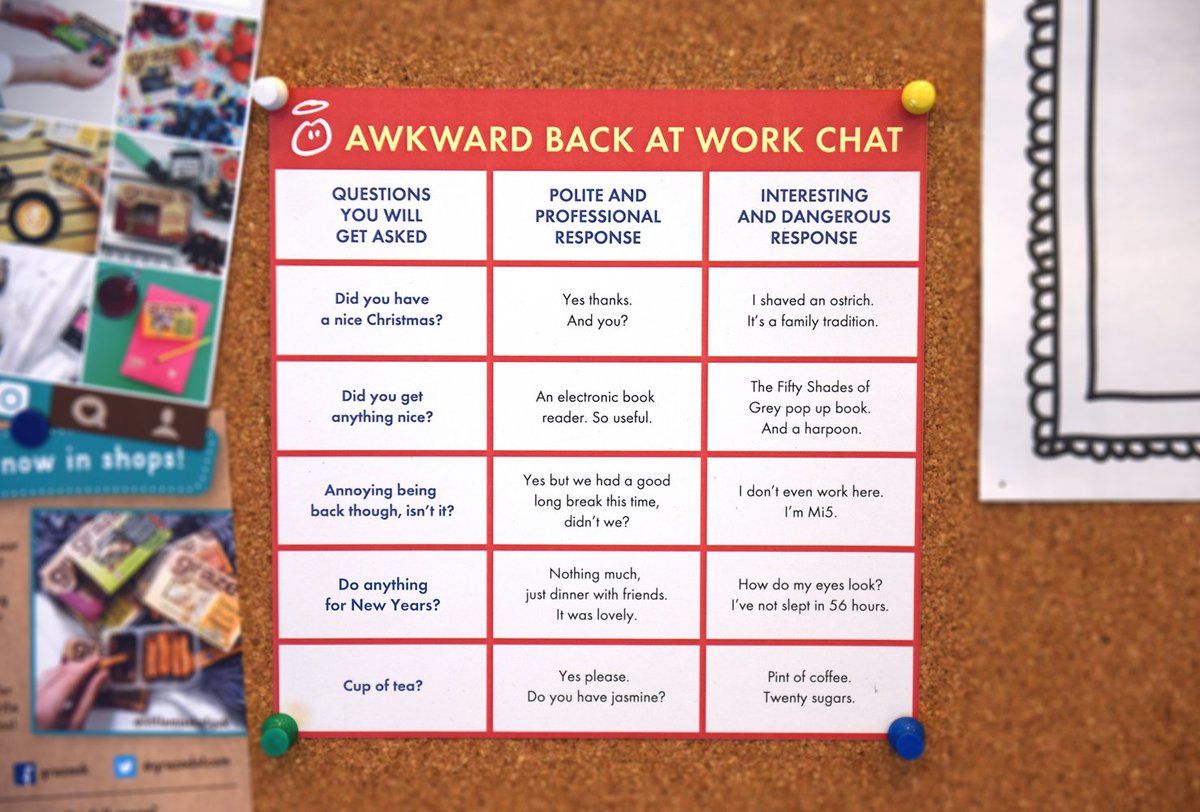 innocent's tweet image. "So how was your Christmas?" #BackToWork