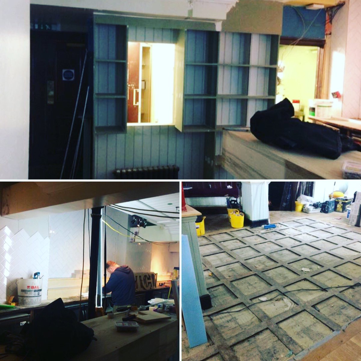 The builders are still hard at work, we get handed the pub back on Tuesday! #thecanonbath #progress