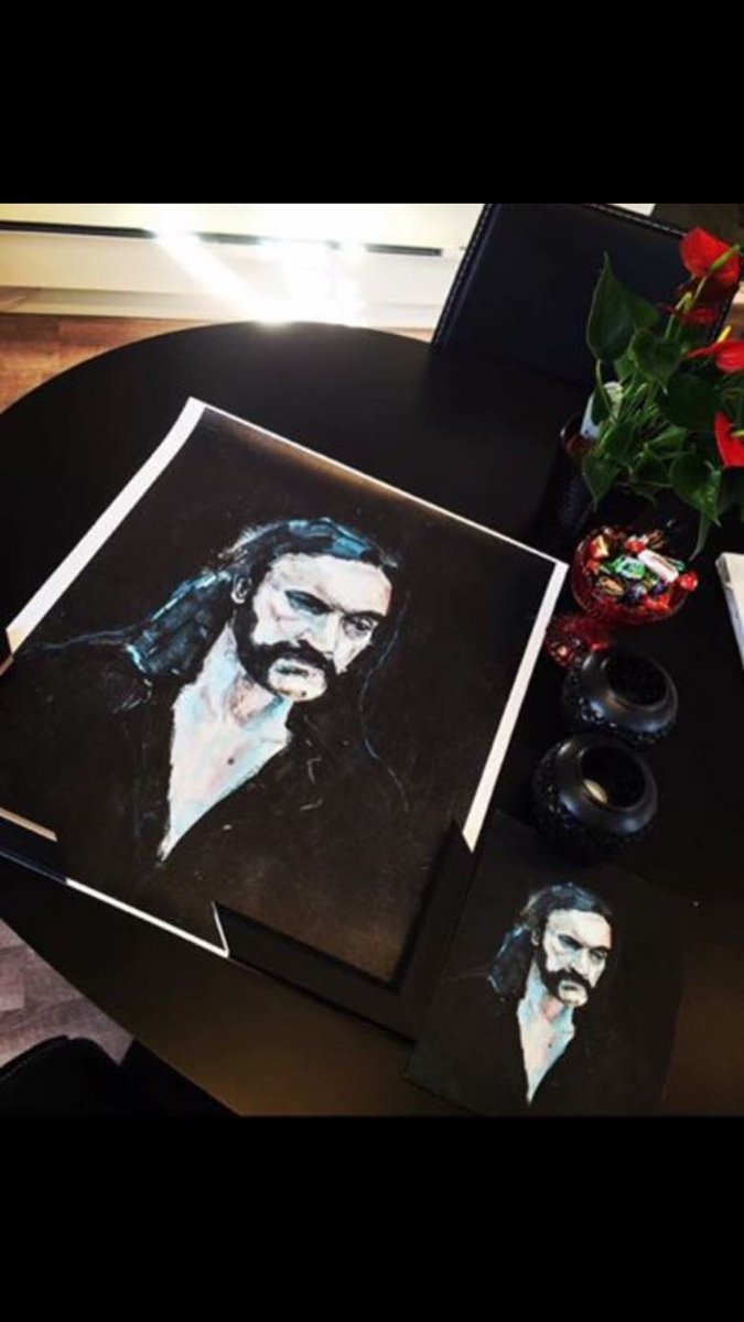 Rosabonde's tweet photo. #rock #lemmy #mypaintings #trykk https://t.co/aSli5j30jk