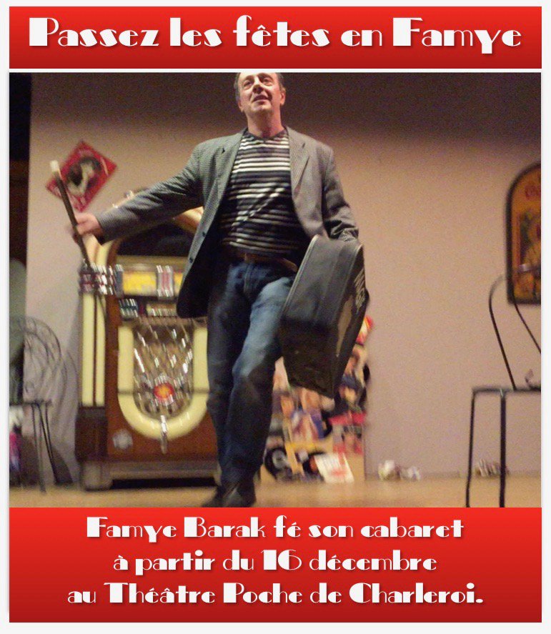 La famye Baak fé son Cabaret, à partir du 16 décembre!
Réservations : bsuin@me.com - 0495207209
#theatre #humour #decembre #fetesdefindannee