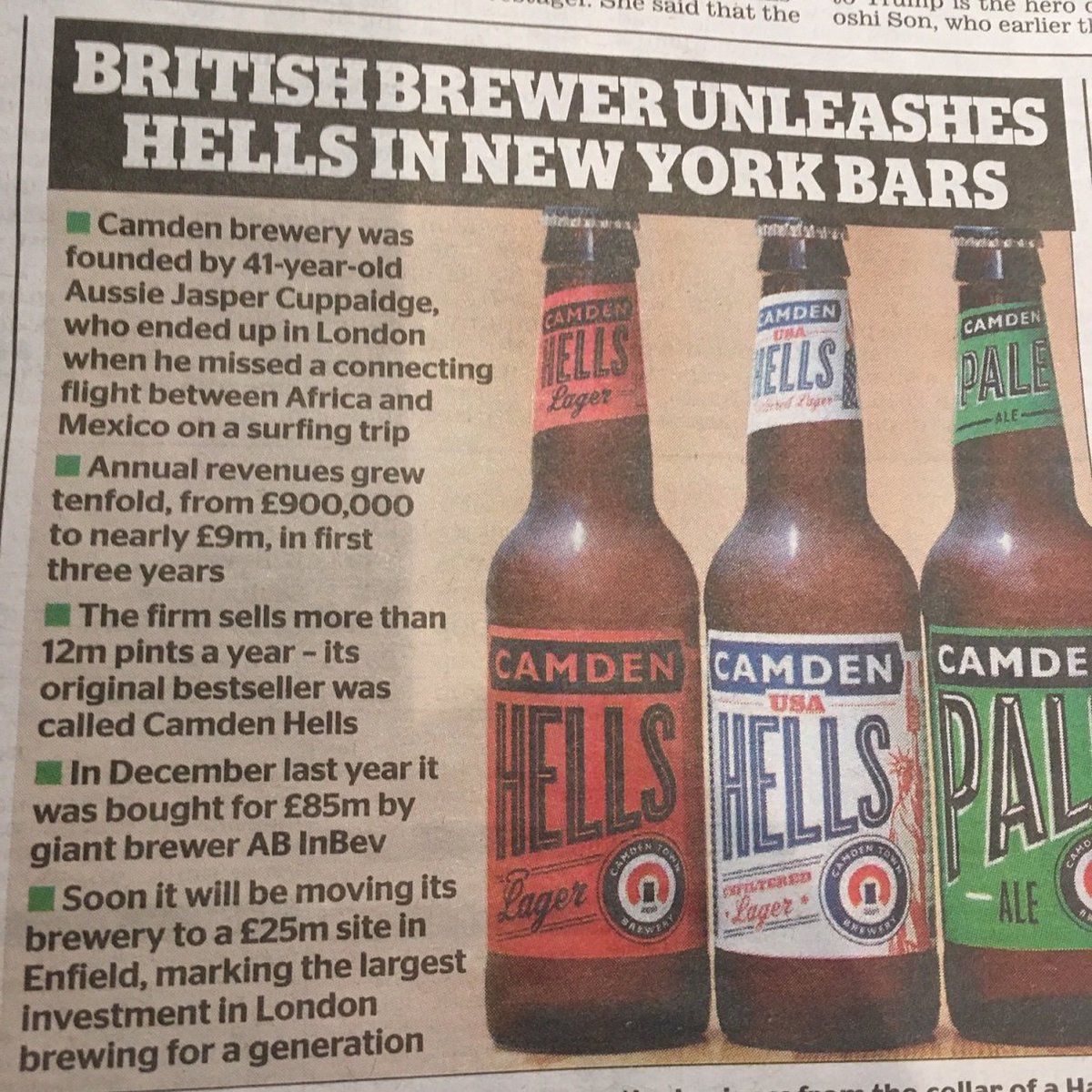 KemtileLtd's tweet photo. Floored by success - congrats to customer @CamdenBrewery getting national recognition for a great product #goodfoundations #beerexcellence https://t.co/hj0EO3N9s9