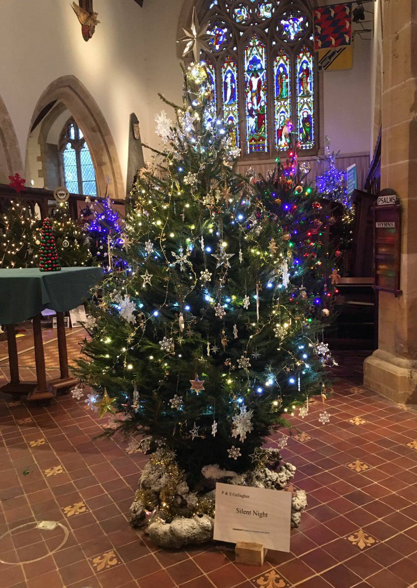 Cuckfield Christmas Tree Festival 9/10/11th Dec; so pleased with our tree this year 'Silent Night' sitting proud on the alter for all to see
