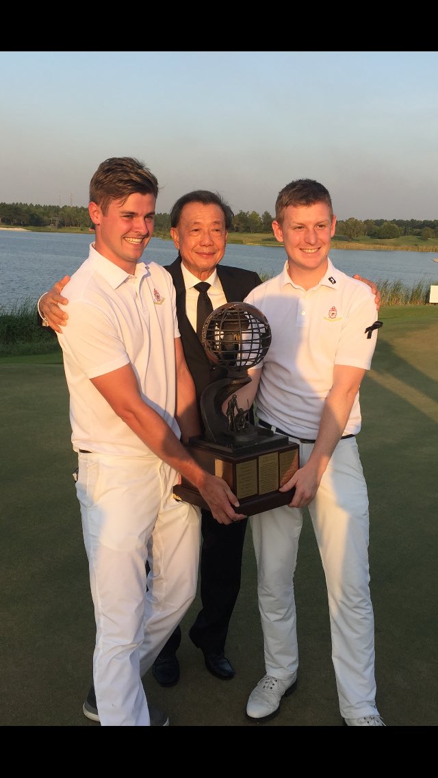 Ayodhya Links Founder and Chairman, Mr Pitak Intrawityanunt with the 2016 WCC Champions <a href="/PGC1894/">Portmarnock Golf Club</a> #WCCThailand