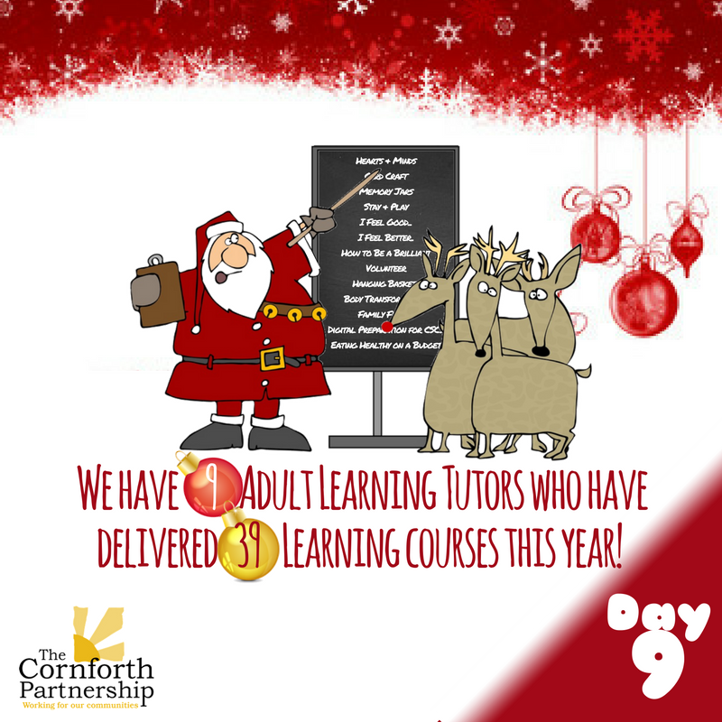 cornforthhouse's tweet image. Day 9 #AdventCalendar celebrates our Adult Learning opportunities with @DurhamCouncil