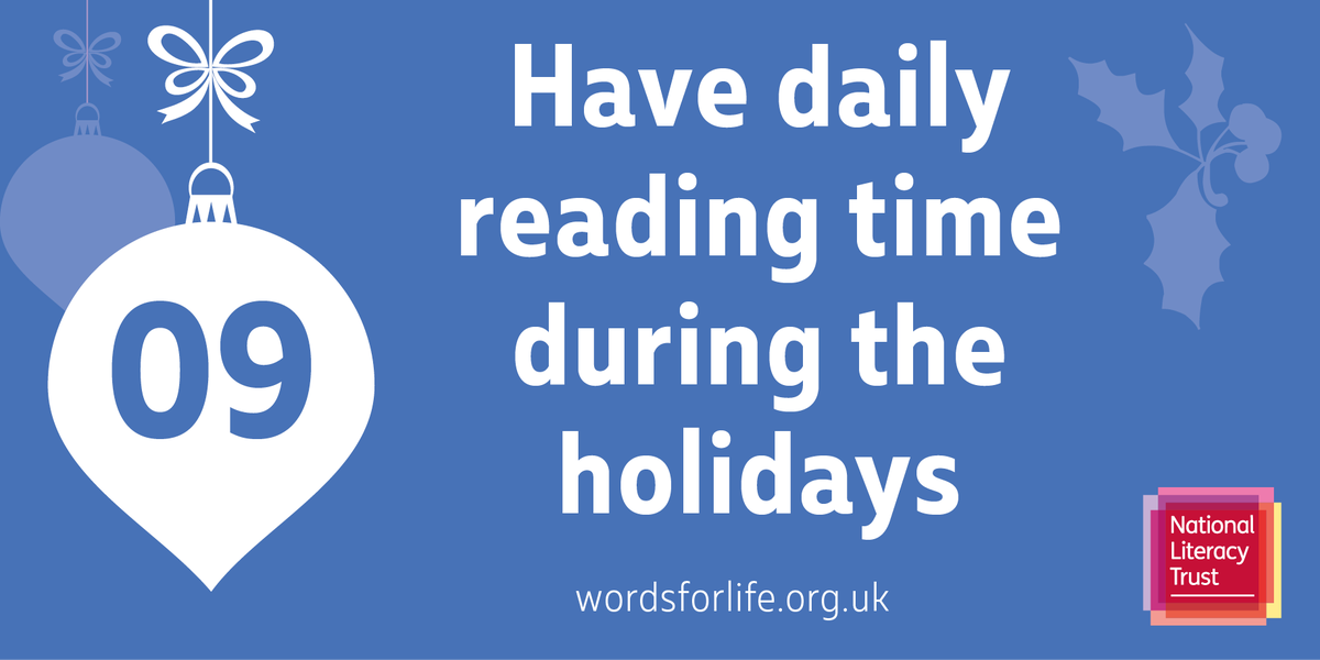 Just 10 minutes reading time a day   can make a significant difference to your child's literacy levels #LiteracyAdvent