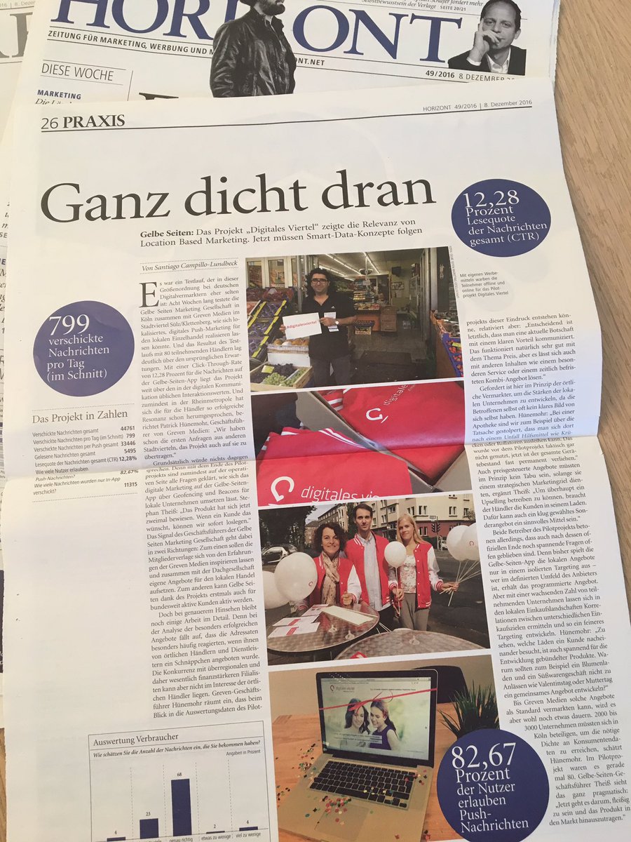 huenemohr's tweet photo. #Hyperlokales #mobiles #Marketing in #Köln Klettenberg / Sült >> Spx thx @Horizont für einen tollen Bericht zu unserem @digitalviertel #lbs https://t.co/7DFiCI5hAv
