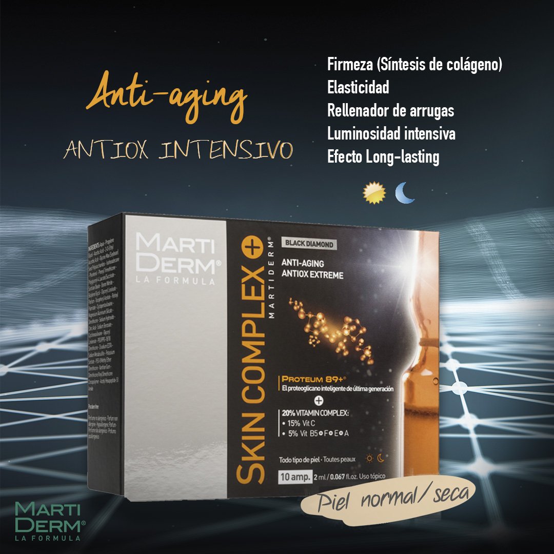 MartiDerm's tweet photo. ¿Buscas una solución #antiedad con #colágeno, #proteoglicanos y vitaminas para mantener tu #pielfirme? La tenemos: #Skincomplex #MartiDerm https://t.co/SXR1FkDlKs