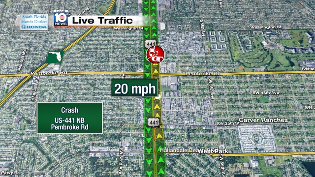 Crash on US-441 NB at Pembrok Rd #traffic https://t.co/1wnkKp48Xg