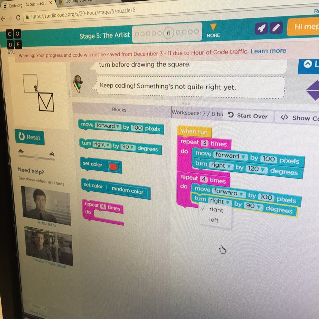 DesignAtDanube's tweet image. Grade 5... Beyond the hour of code... Course 3! @hadip @hourofcode #ImLovinYourDebugging
