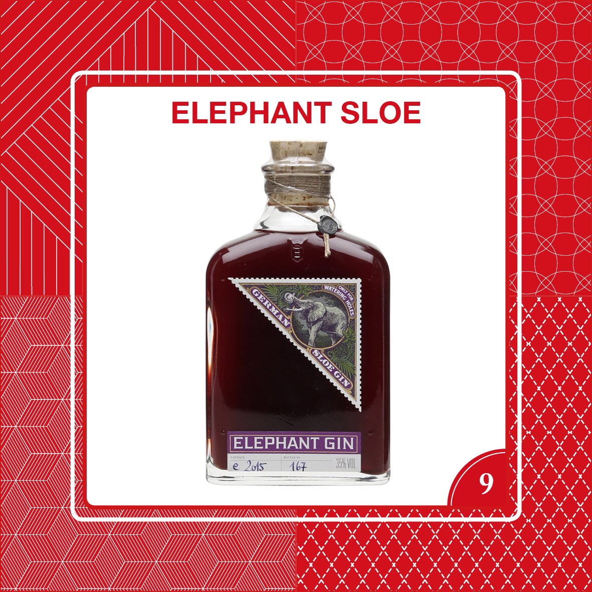 After the first Navy Strength Gin, we present you the first Sloe Gin of #Ginvent! Day 9 is @ElephantGin new release and a beauty.