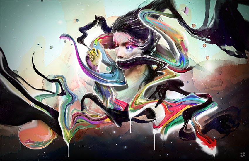 Photoshop's tweet image. Trippy ✌️ Check out this abstract psychadelic manipulation tutorial: bit.ly/2gPFT8A