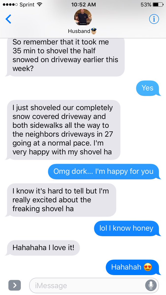 AvHsorenson's tweet photo. #marriedpeopleconversations #loveshisshovel https://t.co/MNaClA5Sbn