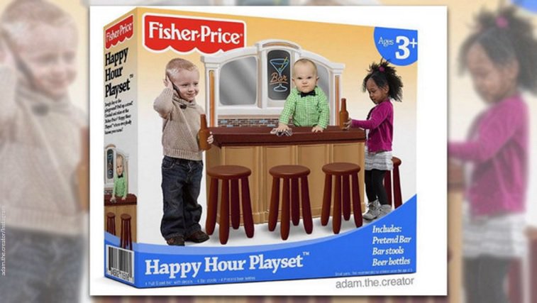 Sorry, parents. The new "Happy Hour Playset" is not real bit.ly/2heXNz5 https://t.co/EfvyCFeO4a