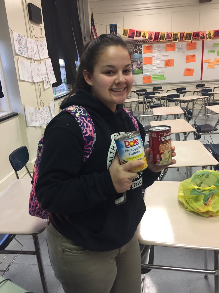 baprillaman's tweet photo. Thanks, Ashlee, for your donation to the CSS Food Drive! #bring3 @conradprincipal https://t.co/d3Cqg7BPUZ