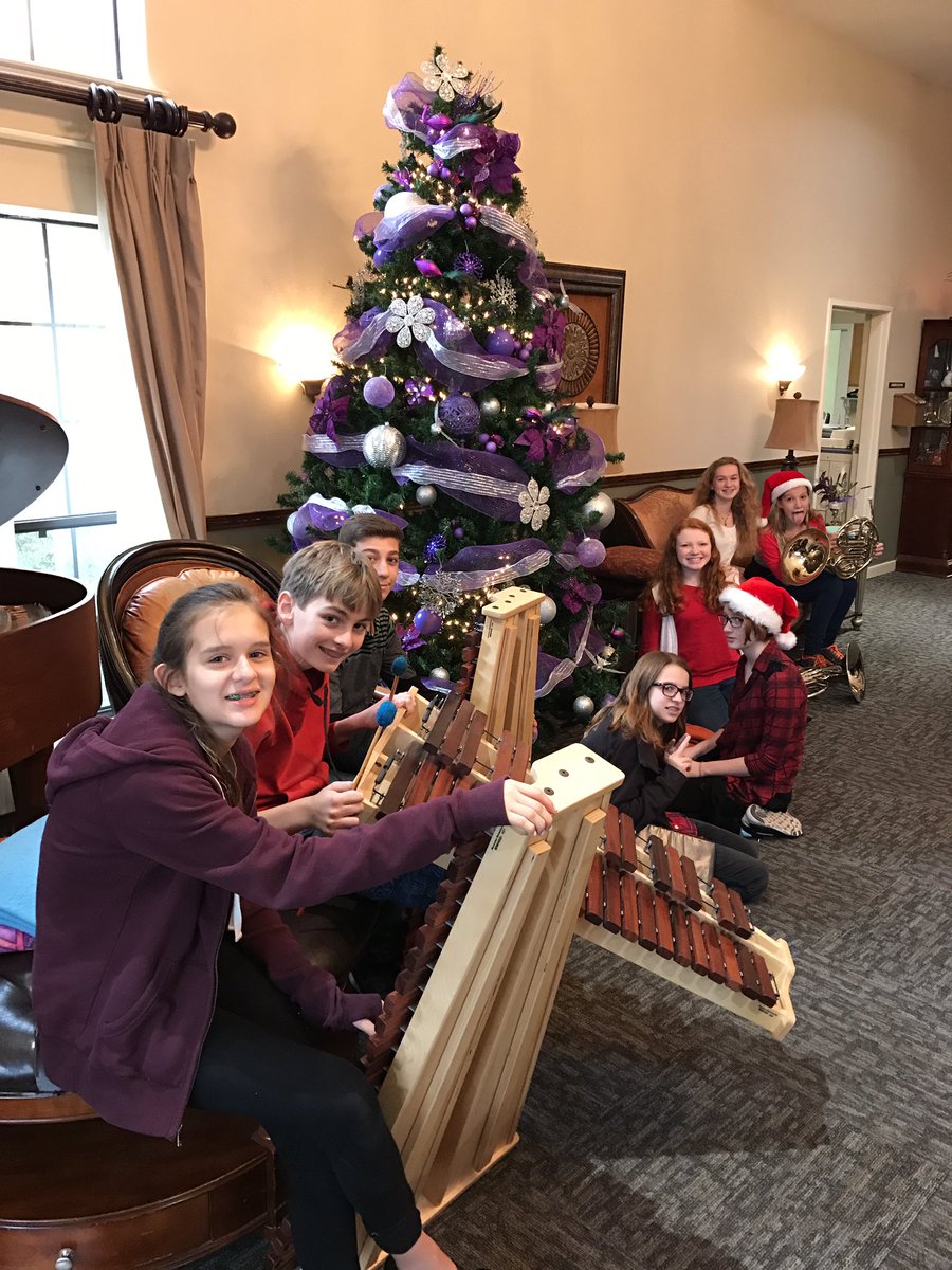 ClintSmallBand's tweet photo. Chamber Winds students getting ready to perform at Brush Country Nursing and Rehabilitation. #AISDProud #Band https://t.co/IwDc9heiKr