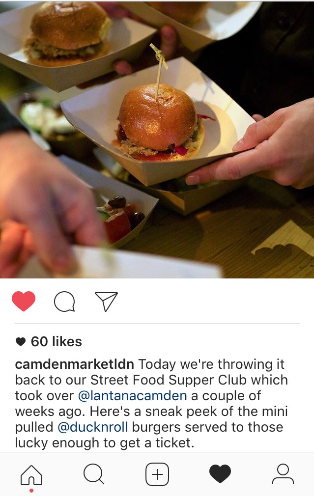 It was a pleasure to be part of supper club! <a href="/CamdenMarket/">Camden Market</a>
