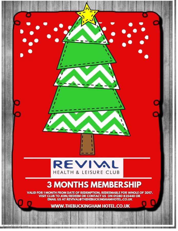 Revivalleisure's tweet photo. Stuck for #ChristmasGiftIdeas Why not treat your friends or loved ones to a 1 month or 3 month membership with us! 3 months was £120 NOW £90 https://t.co/BnTqN4qCwr