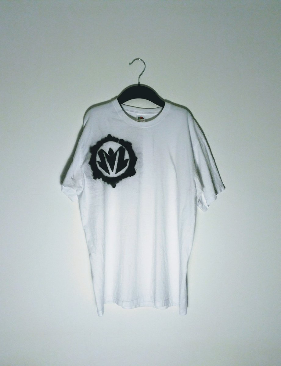 We've got a limited number of these hand sprayed T-shirts available along with our EPs at our next gigs! #merch #metalcore #fresh