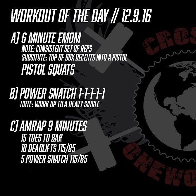 OneWorldSDF's tweet image. Get your pistols loaded and ready for tonight's workout, followed by some power snatch work.🔫🔫🔫
• • •
#crossfit #cr…