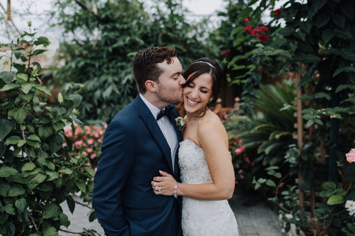 Some post ceremony love on a chilly fall day. Greenhouse #wedding