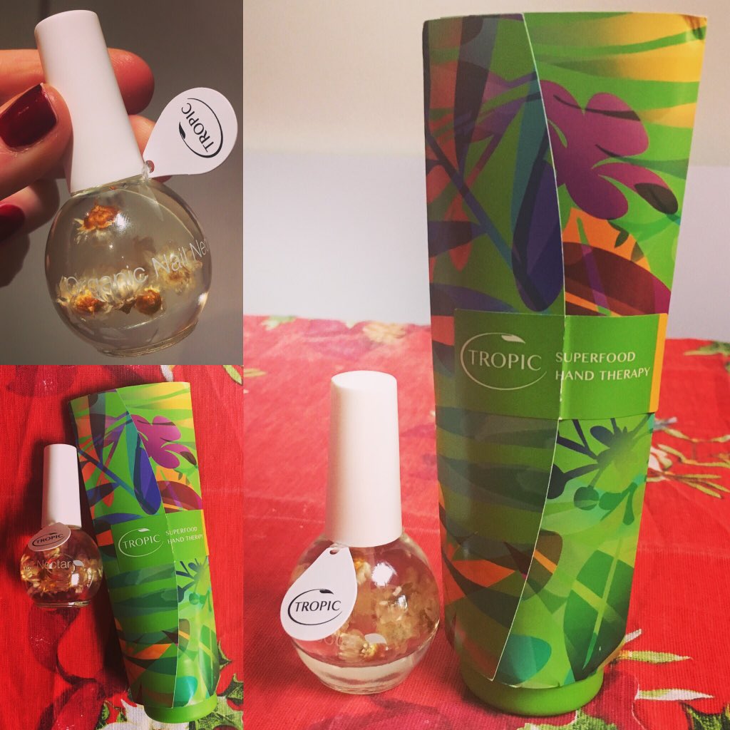 boroughwellness's tweet photo. @TropicSkinCare lovely nail &amp; hand treats. I love little daisies inside the nail nectar #londonwellness https://t.co/pkeEEA0Ar2